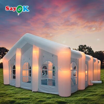 Sayok Carpas personalizadas modernas para eventos al aire libre, bodas y fiestas, carpas inflables grandes con LED para 100 personas