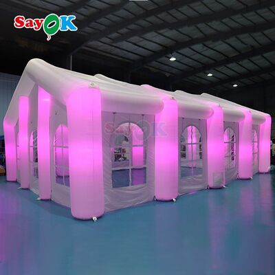 Sayok Carpas personalizadas modernas para eventos al aire libre, bodas y fiestas, carpas inflables grandes con LED para 100 personas
