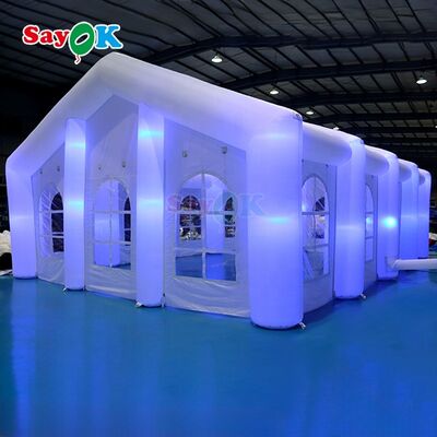 Sayok Carpas personalizadas modernas para eventos al aire libre, bodas y fiestas, carpas inflables grandes con LED para 100 personas