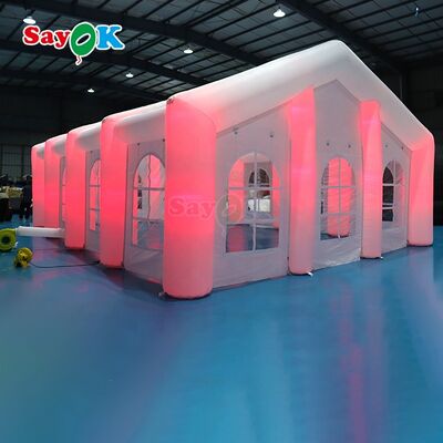 Sayok Carpas personalizadas modernas para eventos al aire libre, bodas y fiestas, carpas inflables grandes con LED para 100 personas