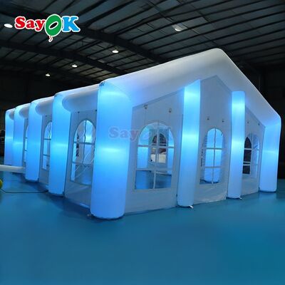 Sayok Carpas personalizadas modernas para eventos al aire libre, bodas y fiestas, carpas inflables grandes con LED para 100 personas