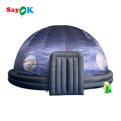 Fuera 100% apagado Cúpula de proyección inflable Tienda de niños Educación escolar Cúpula de planetario inflable de 5 m de diámetro