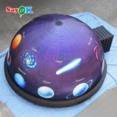 Sayok Impresión completa Proyector de estrellas de 10 m Planetario inflable Tienda de proyección portátil Cúpula de cine para escuelas