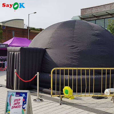 SAYOK portátil inflable 5m/8m Planetario Proyección Cúpula Tienda de Oxford Material con soplador de aire PVC Alfombra para eventos escolares