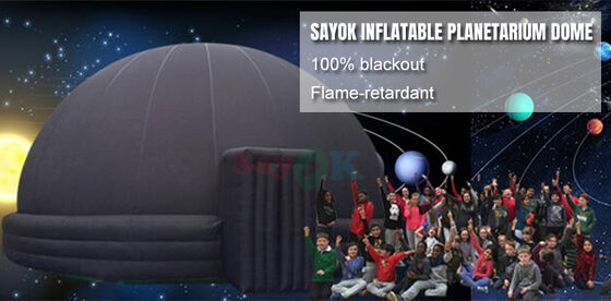 SAYOK portátil inflable 5m/8m Planetario Proyección Cúpula Tienda de Oxford Material con soplador de aire PVC Alfombra para eventos escolares