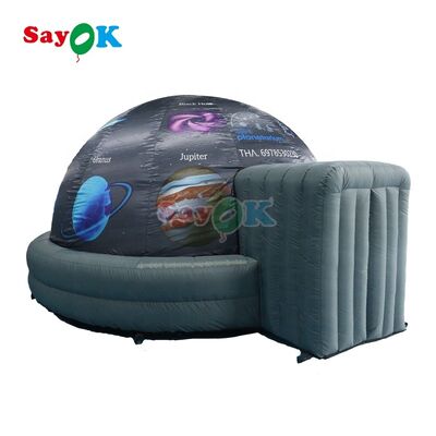 Sayok Tienda de proyección inflable portátil de 4 m (13 pies) Domo de cine digital Tienda de planetario Cine instantáneo para exteriores