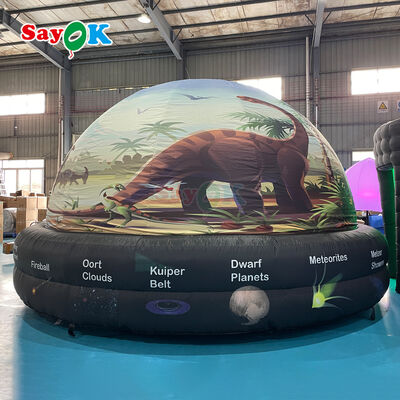 Cúpula de planetario inflable portátil de 5 m de diámetro con 100% de oscurecimiento y tela ignífugo para la educación escolar