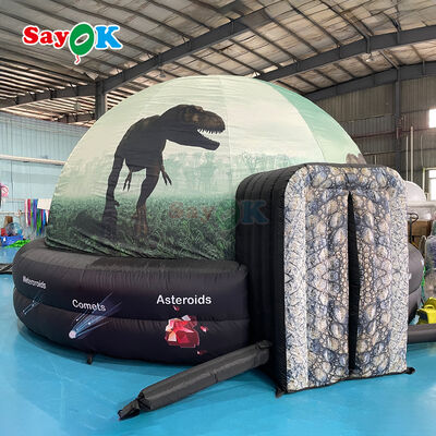 Cúpula de planetario inflable portátil de 5 m de diámetro con 100% de oscurecimiento y tela ignífugo para la educación escolar