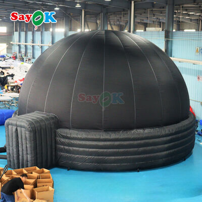 SAYOK 8m de diámetro cúpula de planetario inflable con 100% de apagón y características ignífugas para las escuelas