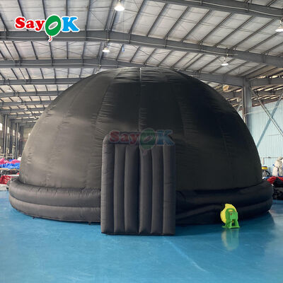 SAYOK 8m de diámetro cúpula de planetario inflable con 100% de apagón y características ignífugas para las escuelas