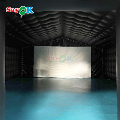 Tienda de cine inflable portátil con características ignífugas y resistentes a los rayos UV para eventos al aire libre