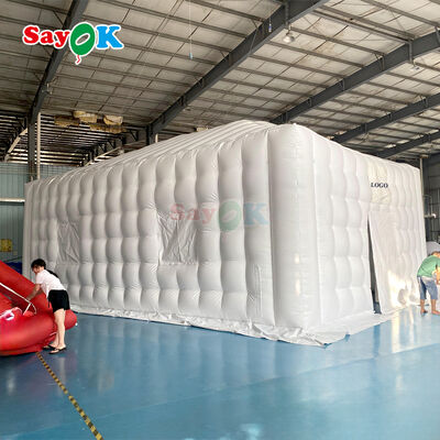 Tienda inflada de PVC impermeable con luz LED para eventos al aire libre y tienda de club nocturno portátil de tamaño personalizable