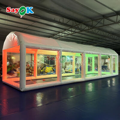 Tienda inflable de piscina de PVC impermeable, hermética y retardante de llama para eventos al aire libre