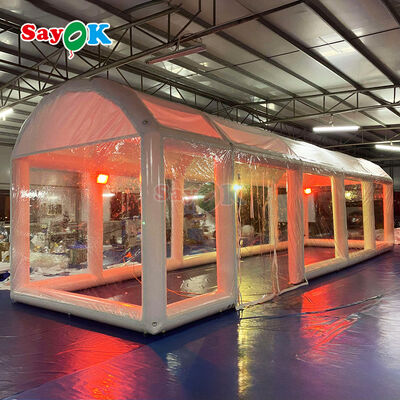 Tienda inflable de piscina de PVC impermeable, hermética y retardante de llama para eventos al aire libre