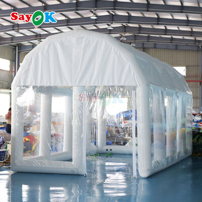Tienda inflable de piscina de PVC impermeable, hermética y retardante de llama para eventos al aire libre