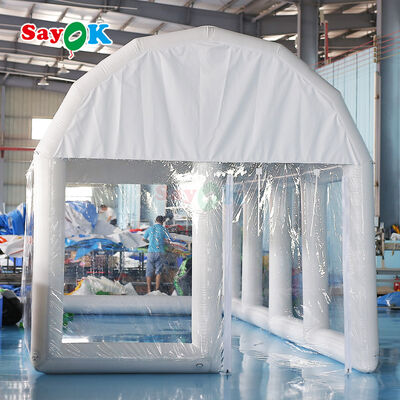 Tienda inflable de piscina de PVC impermeable, hermética y retardante de llama para eventos al aire libre