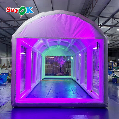 Tienda inflable de piscina de PVC impermeable, hermética y retardante de llama para eventos al aire libre