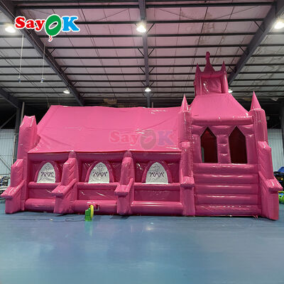 Tienda de iglesia inflable portátil retardante de llama con tamaño personalizable para bodas al aire libre