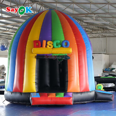 Carpa inflable tipo domo disco portátil ignífuga y resistente a los rayos UV para eventos y fiestas al aire libre