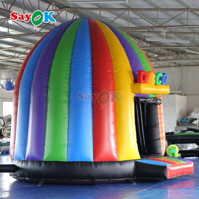 Carpa inflable tipo domo disco portátil ignífuga y resistente a los rayos UV para eventos y fiestas al aire libre