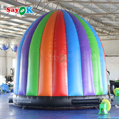 Carpa inflable tipo domo disco portátil ignífuga y resistente a los rayos UV para eventos y fiestas al aire libre