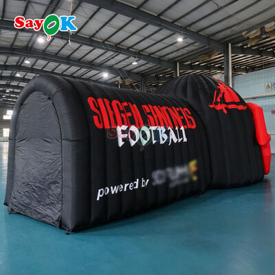 Customized Size Durable 210D Oxford Cloth Inflatable Football Helmet Tunnel Tent with Easy Setup