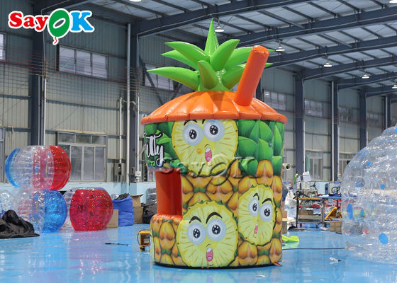 Tienda de césped inflable PVC Quiosco de piña Booth inflable portátil con soplador de negocios