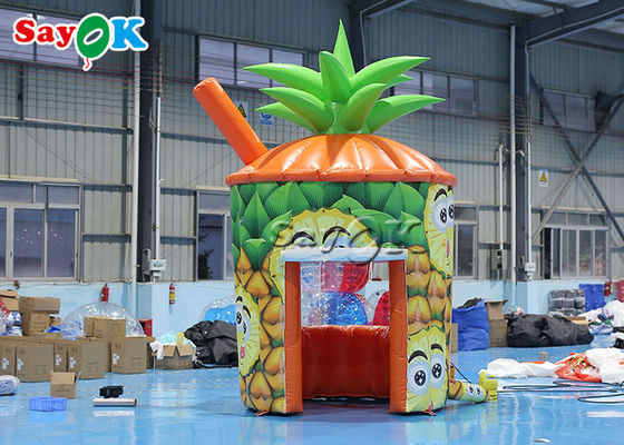 Tienda de césped inflable PVC Quiosco de piña Booth inflable portátil con soplador de negocios