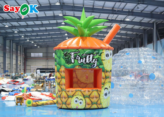 Tienda de césped inflable PVC Quiosco de piña Booth inflable portátil con soplador de negocios