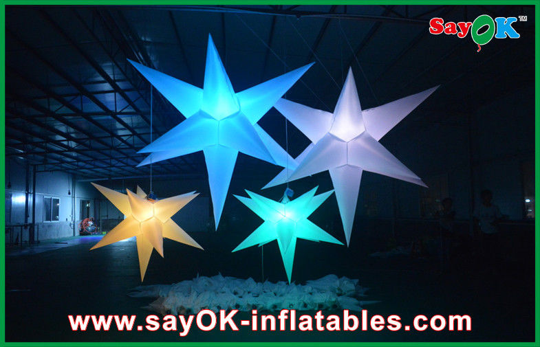 Estrella llevada inflable de la iluminación del acontecimiento inflable colorido de la decoración