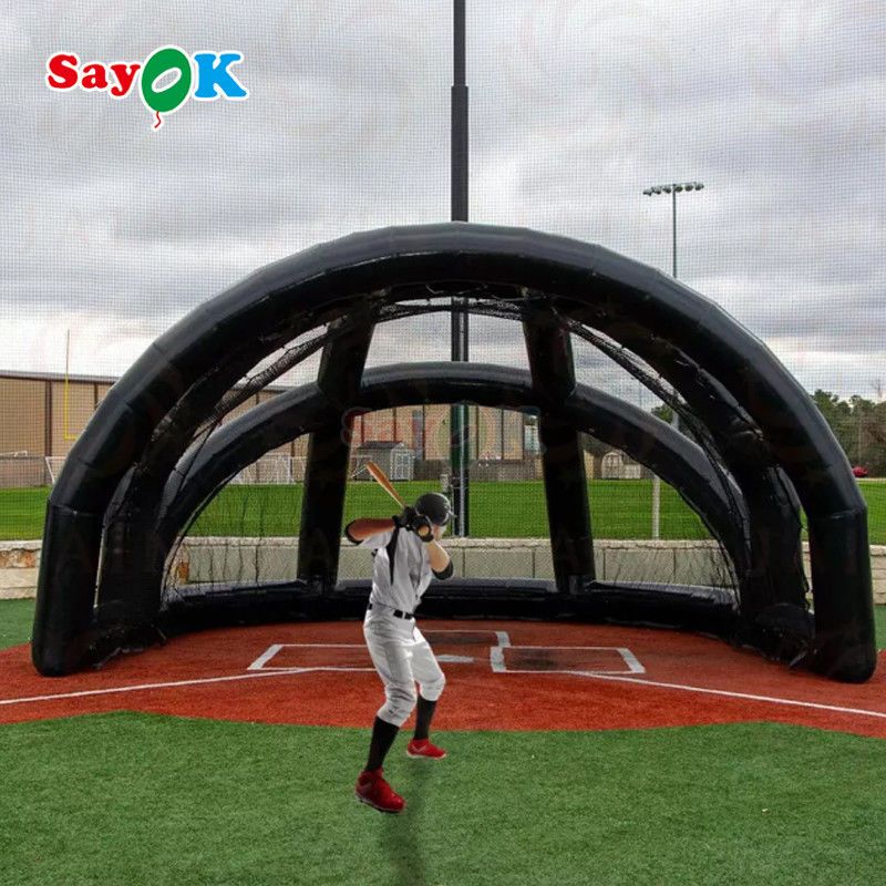 Redes de bateo portátiles impermeables carpa de béisbol inflable carpa de bateo de béisbol inflable para deportes