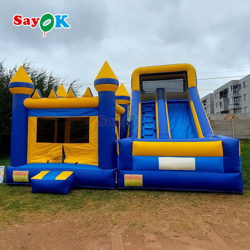 Casa de salto inflable de grado comercial con tobogán Casa de salto inflable Castillo de salto para juguete del parque