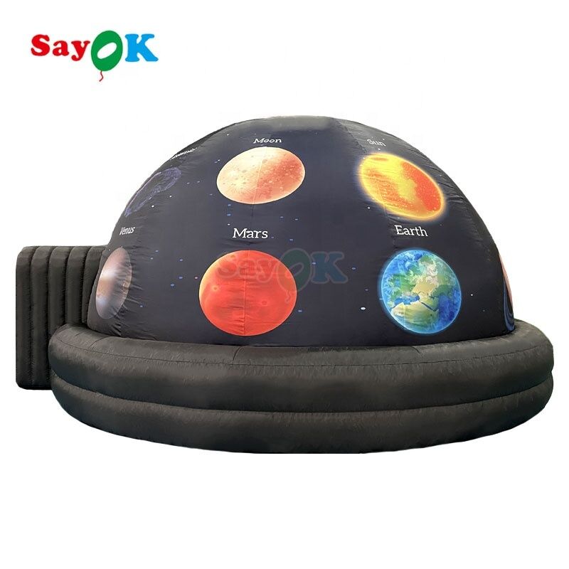 Sayok Diseño 3D Gratuito 5m Carpa Planetario Inflable Portátil con Cúpula de Proyección para Niños de Escuelas
