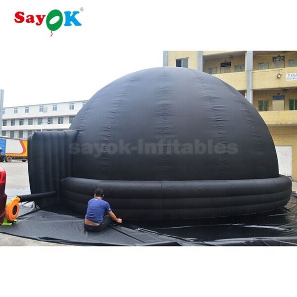 360 grados Cúpula completa Niños Escuelas Equipos Proyección de estrellas de cine Tienda móvil portátil Cúpula de planetario inflable en venta