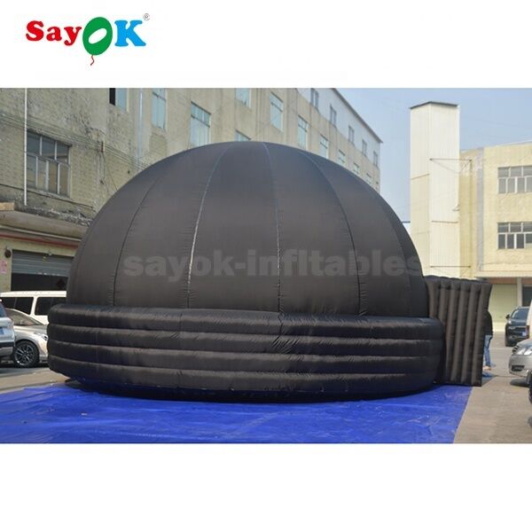 Sayok 100% apagado 6m Negro Planetario Proyector Cúpula Proyección 360 grados Planetario tienda de campaña para la venta