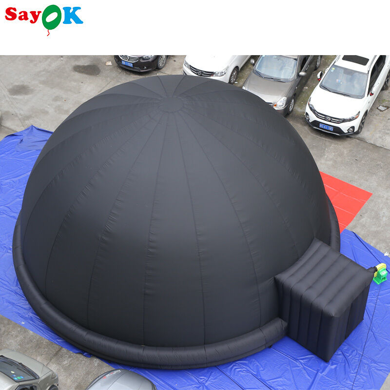SAYOK portátil inflable 5m/8m Planetario Proyección Cúpula Tienda de Oxford Material con soplador de aire PVC Alfombra para eventos escolares