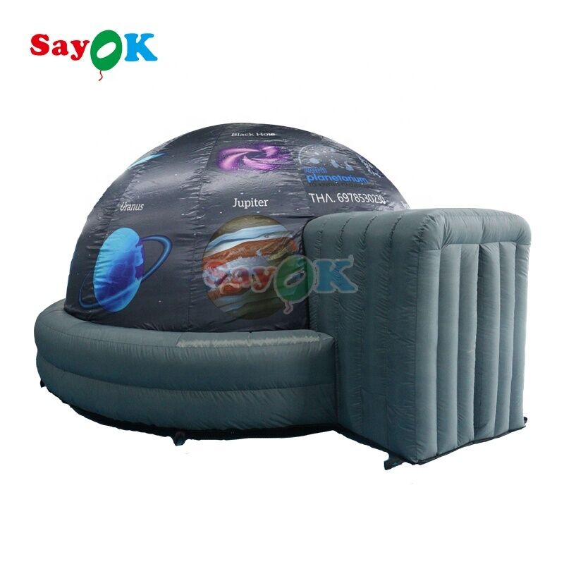 Sayok Tienda de proyección inflable portátil de 4 m (13 pies) Domo de cine digital Tienda de planetario Cine instantáneo para exteriores