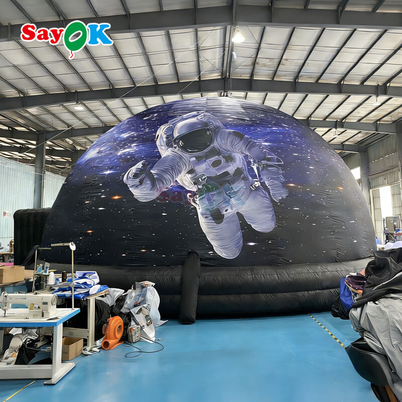 Cúpula Planetario Inflable SAYOK de 10m de Diámetro con 100% de Oscuridad y Características Ignífugas para Escuelas