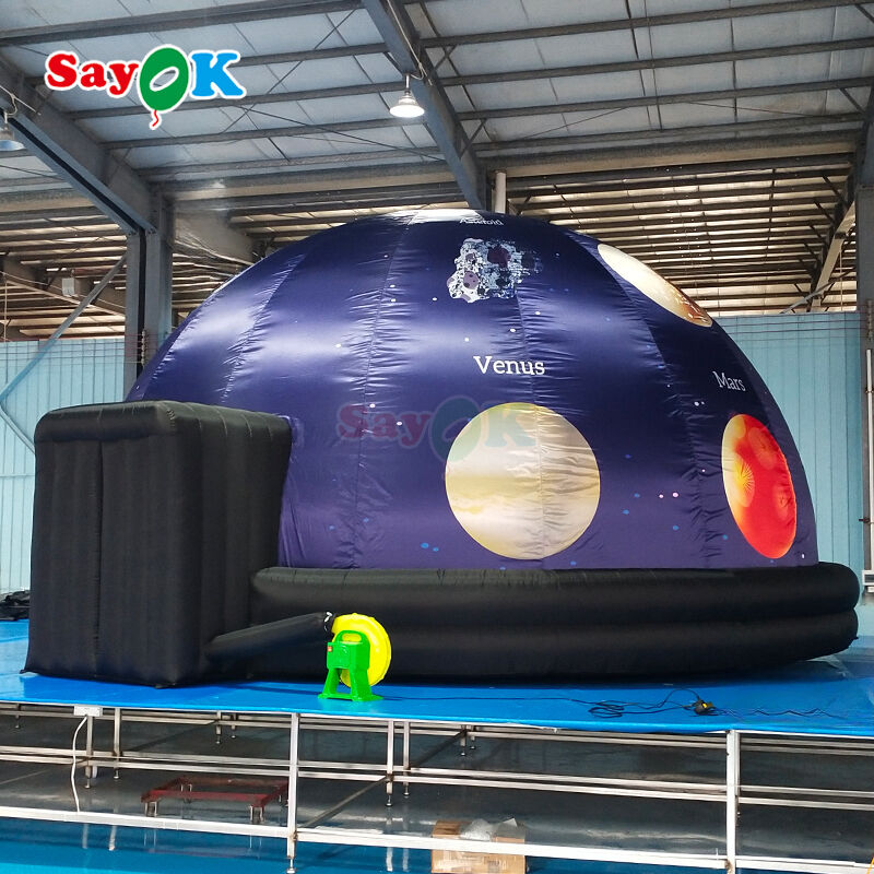 Cúpula Planetario Inflable SAYOK 100% Opaca Ignífuga con Servicio de Diseño 3D Gratuito para Escuelas y Museos