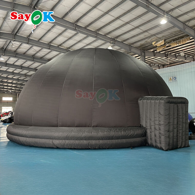 Domo de Planetario Inflable Profesional de 10 metros de diámetro con 100% de apagón y tela resistente al fuego para la educación escolar