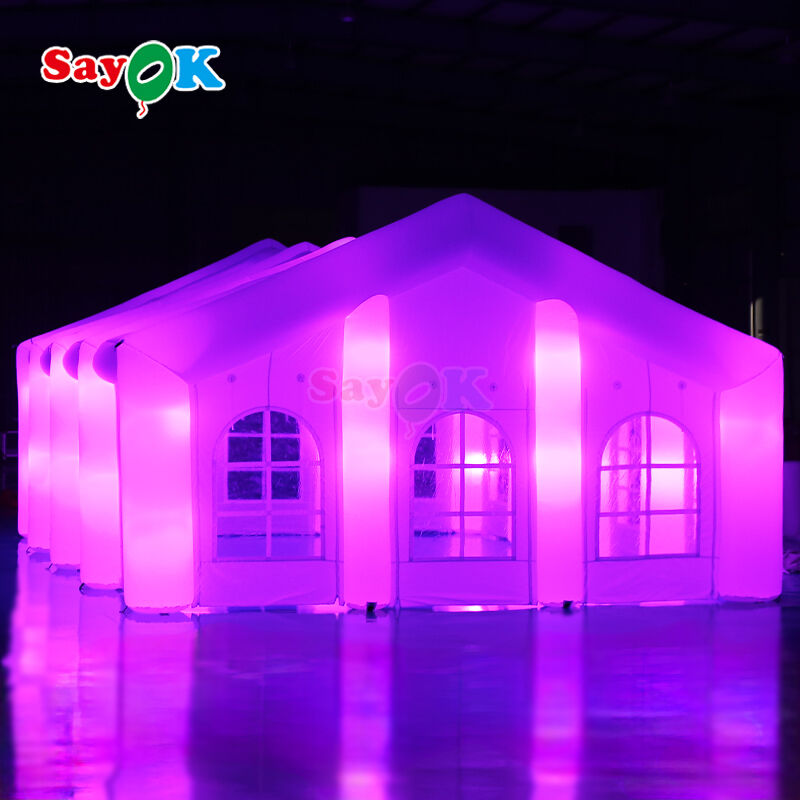 Large Inflatable Air Tent Portable Nightclub with Lighting for Outdoor Event, Wedding, Party, Festival