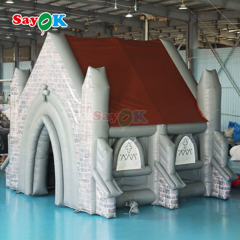 Tienda de campaña inflable portátil ignífuga para bodas al aire libre con opciones personalizables