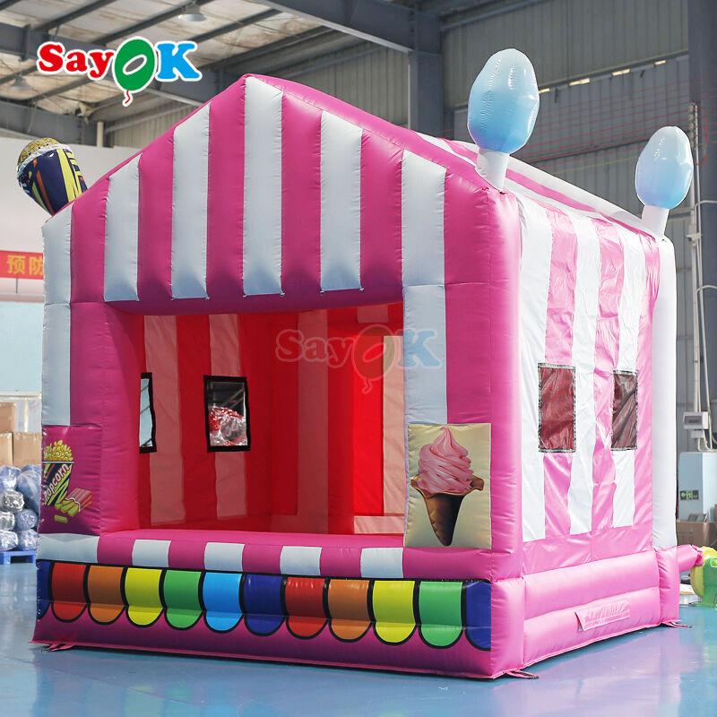 Tienda de popcorn inflable con lonas de PVC impermeables para eventos al aire libre portátiles