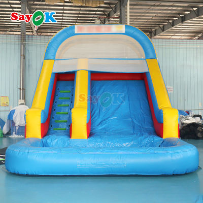 Castillo de salto de seguridad con tobogán personalizar inflable casa de salto de agua tobogán inflable niños al aire libre