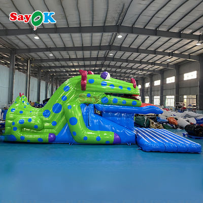 PVC de alta calidad personalizado Gran castillo de salto al aire libre Fun City Parque inflable juguete tobogán casa de rebote