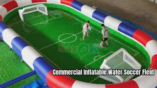 Campo de fútbol acuático inflable, estadio deportivo de calidad comercial